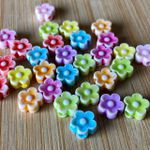 Entremeio emborrachado florzinha 1cm sortido 30un