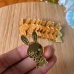 Aplique Espelhado Coelho Cenoura 4cm - 10 Unidades