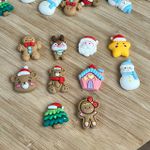 Aplique de Resina Tema Natal Sortidos - 3cm - 10 Unidades