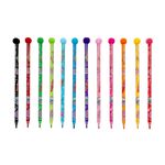 Lápis de Cor Fini Triangular Leo&Leo – 12 Cores com Pompom