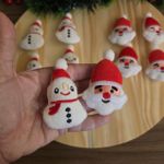 Enfeite de Pelúcia Natalino 5x7CM – Pacote com 5 Unidades