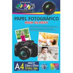 Papel Fotográfico High Glossy 240G – A4 com 50 Folhas