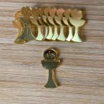 Aplique Espelhado Cálice e Hóstia - 10 Unidades 4cm