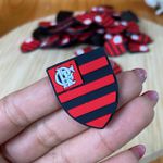 Aplique Emborrachado Escudo Flamengo 3cm – 10 Unidades
