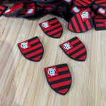 Aplique Emborrachado Escudo Flamengo 3cm – 10 Unidades