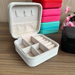 Mini Porta Jóia Quadrado com Zíper – 9,5x9,5cm