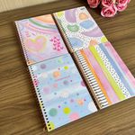 Caderno Espiral La Crème Pequeno 1/4 - 80 Folhas