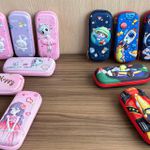 Estojo de Poliéster 22x9x4cm com Estampas 3D