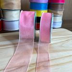 Fita de Organza Voal Lisa Brilho 2,5cm (Fina) - 10 Metros