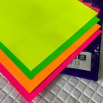 Papel neon A4 180g off paper - Pacote com 20 folhas