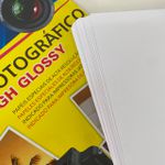 Papel fotográfico 180g High Glossy OFF PAPER pacote com 50 folhas