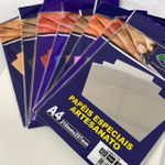Papel lamicote A4 250g OFF PAPER - pacote com 10 Folhas