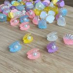 Aplique Resina Sortido Concha C/ Pérola Furta-Cor – 2cm, 10 Unidades