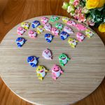 Kit emborrachado baby shark 3cm - 10 und