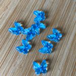 Aplique Resina Mini Borboleta Azul 10mm - 10 Unidades