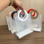 Sacola Fosca C/Alça de Courino Redonda – 16x8x18,5 cm