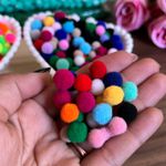 Pompom Colorido 1cm – Pacote com Aproximadamente 100 Unidades