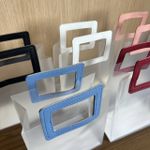 Sacola Fosca Quadrada com Alça de Courino - 18x15x8,5cm