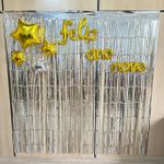 Kit Painel Feliz Ano Novo - 7 Peças (Prata/Ouro)