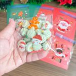 Saquinho Natalino C/ Fechamento Adesivo – 10x10cm, 50 Unidades Sortidas