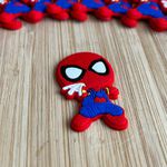 Aplique emborrachado homem aranha baby/ teia -10 unidades
