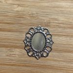 Tag 10X14mm Prata - 10 Unidades