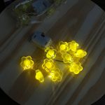 FIO LED GIRASSOL 1 MT UN LUZ AMAR. CORES