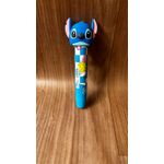 CANETA BORRACHA STITCH 12CM UN AZUL