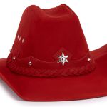 Chapéu Traiado Americano com estrela Vermelho