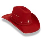 Chapéu Traiado Americano com estrela Vermelho