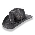 Chapéu Traiado Americano com estrela Snake Preto