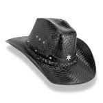 Chapéu Traiado Americano com estrela Snake Preto