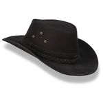 Chapeu Traiado Australiano Boiadeiros Preto
