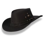 Chapeu Traiado Australiano Boiadeiros Preto