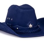 Chapéu Traiado Americano com estrela Azul