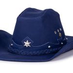 Chapéu Traiado Americano com estrela Azul