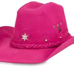 Chapéu Traiado Americano com estrela Rosa 