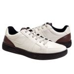 Sapatenis SL masculino estilo e conforto Off-White/Capuccino