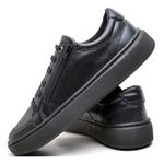 Sapatênis Masculino Couro Cft Preto