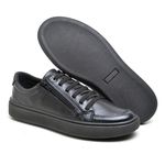 Sapatênis Masculino Couro Cft Preto