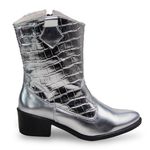 Bota Feminina Texana - Estilo e Conforto - Zarato Prata