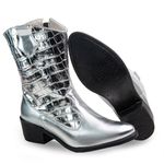 Bota Feminina Texana - Estilo e Conforto - Zarato Prata