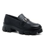 Sapato Mocassim Tratorado Feminino SL Preto