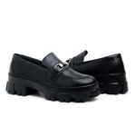 Sapato Mocassim Tratorado Feminino SL Preto