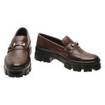 Sapato Mocassim Tratorado Feminino SL Café
