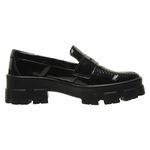 Sapato Mocassim Tratorado Feminino SL Preto-Verniz