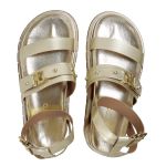 Sandália Papete Feminina Sofia Sola Alta Dourado