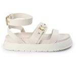 Sandália Papete Feminina Sofia Sola Alta Off-White