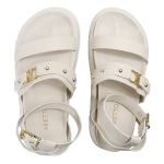 Sandália Papete Feminina Sofia Sola Alta Off-White