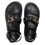 Sandália Papete Feminina Sofia Sola Alta Preto